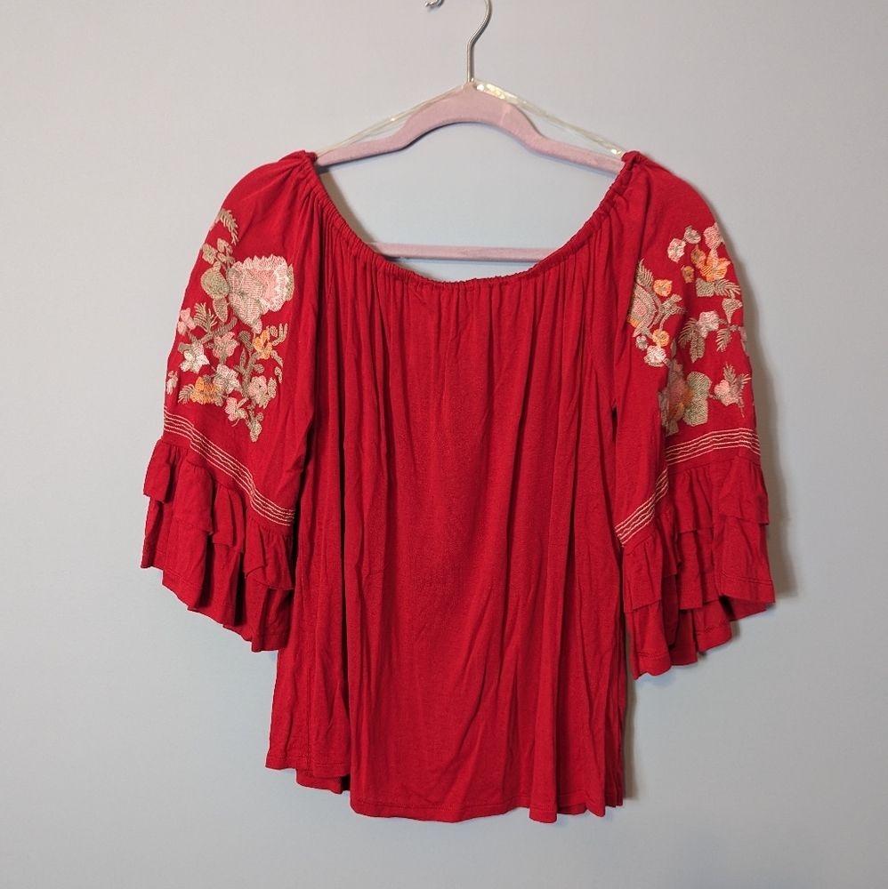 Altar'd State Embroidered Top